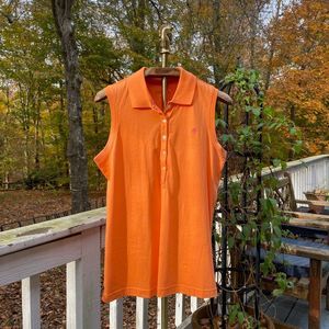 Lilly Pulitzer Orange Sleeveless Blouse